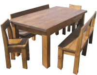 Farmhouse Straight Leg Table Set